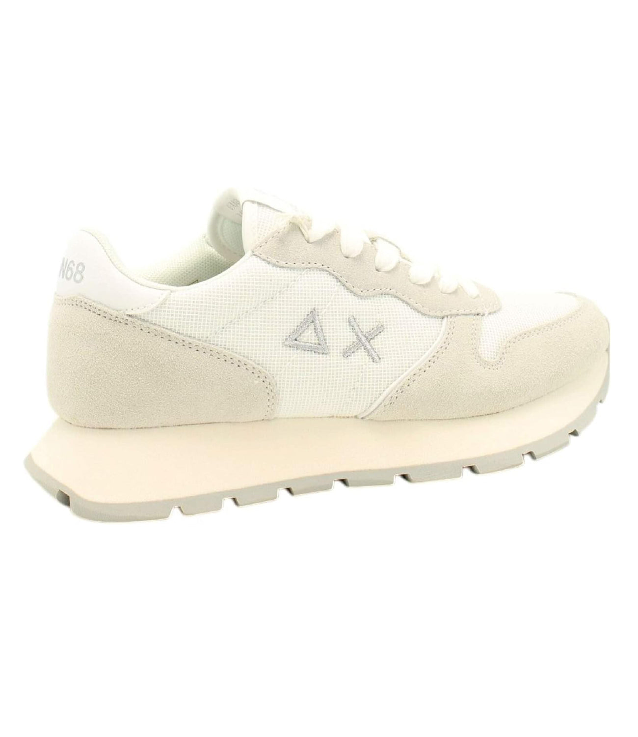 Sun68 Sneakers Donna Mod. Z35203 ALLY GLITTER TEXTILE 1 Bianco