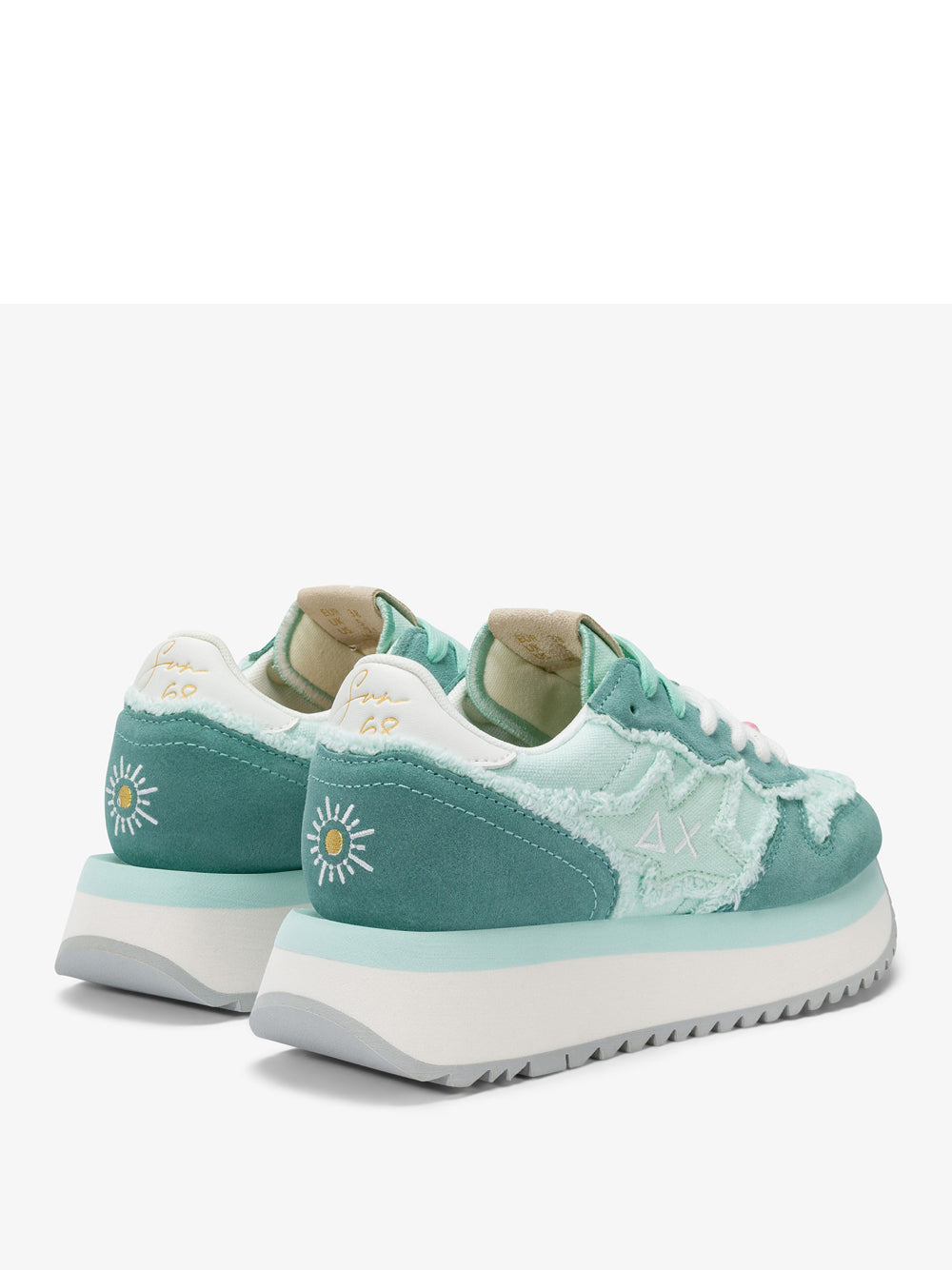 Sneakers Sun68 Big Stargirl Canvas da Donna - Verde