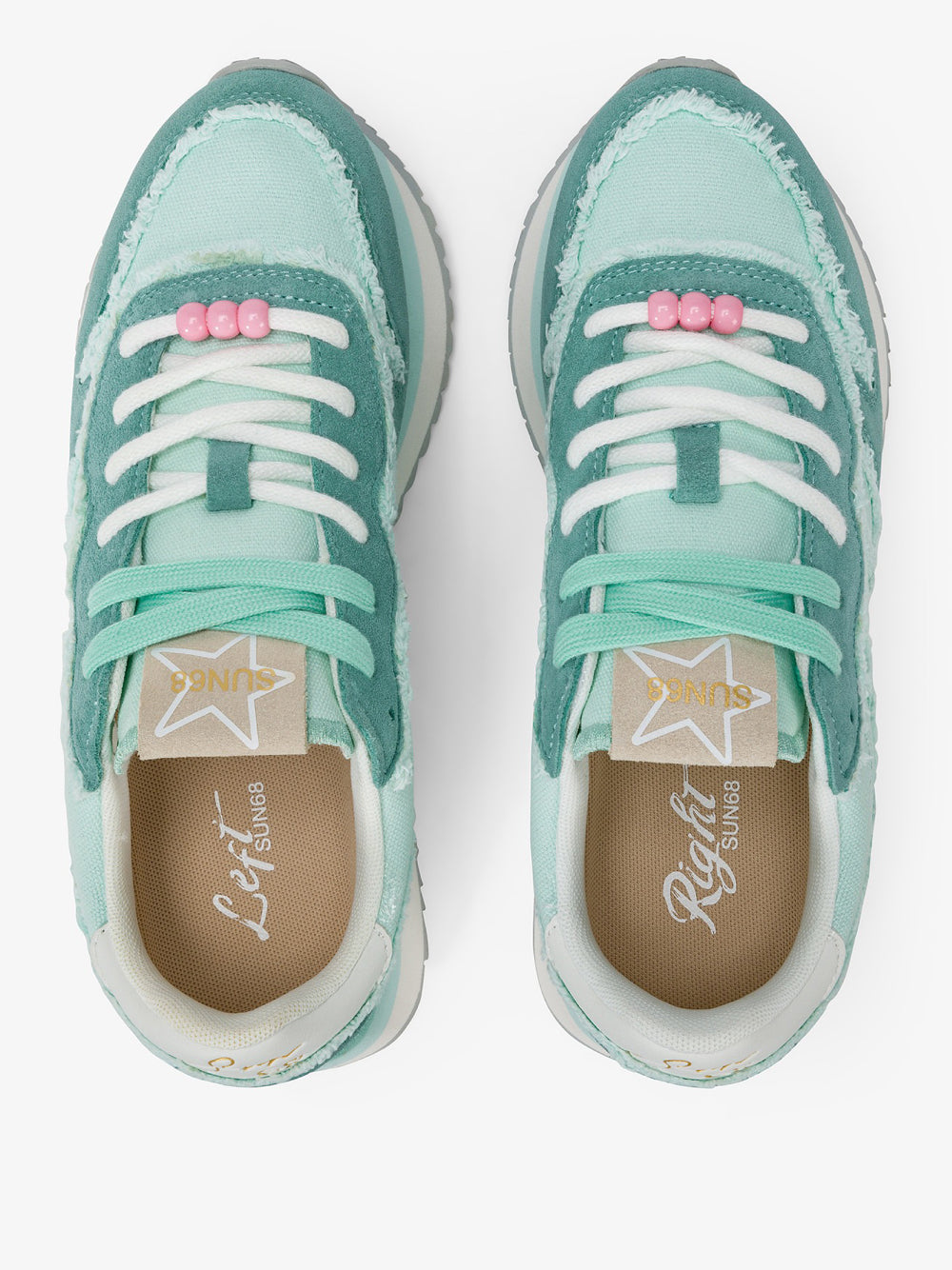 Sneakers Sun68 Big Stargirl Canvas da Donna - Verde