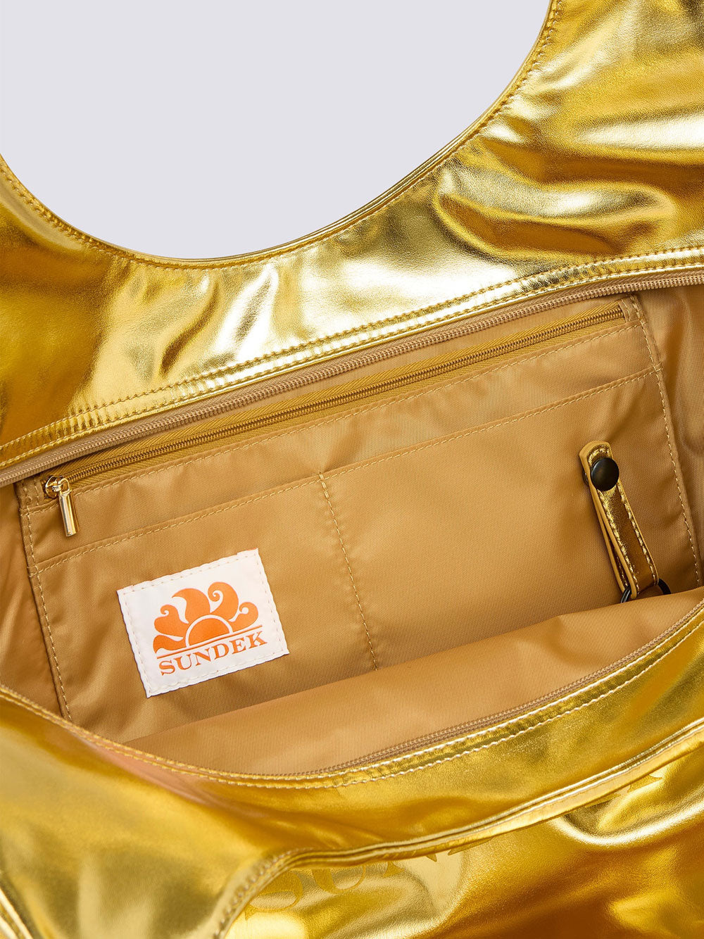 Borsa Mare Sundek Laminated Chel da Donna - Oro