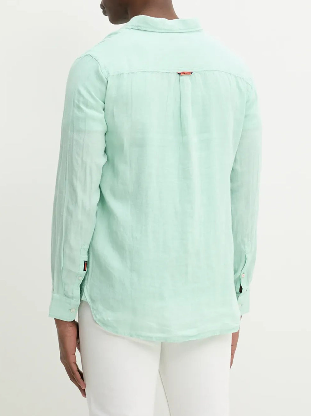 Camicia Casual Superdry da Uomo - Verde