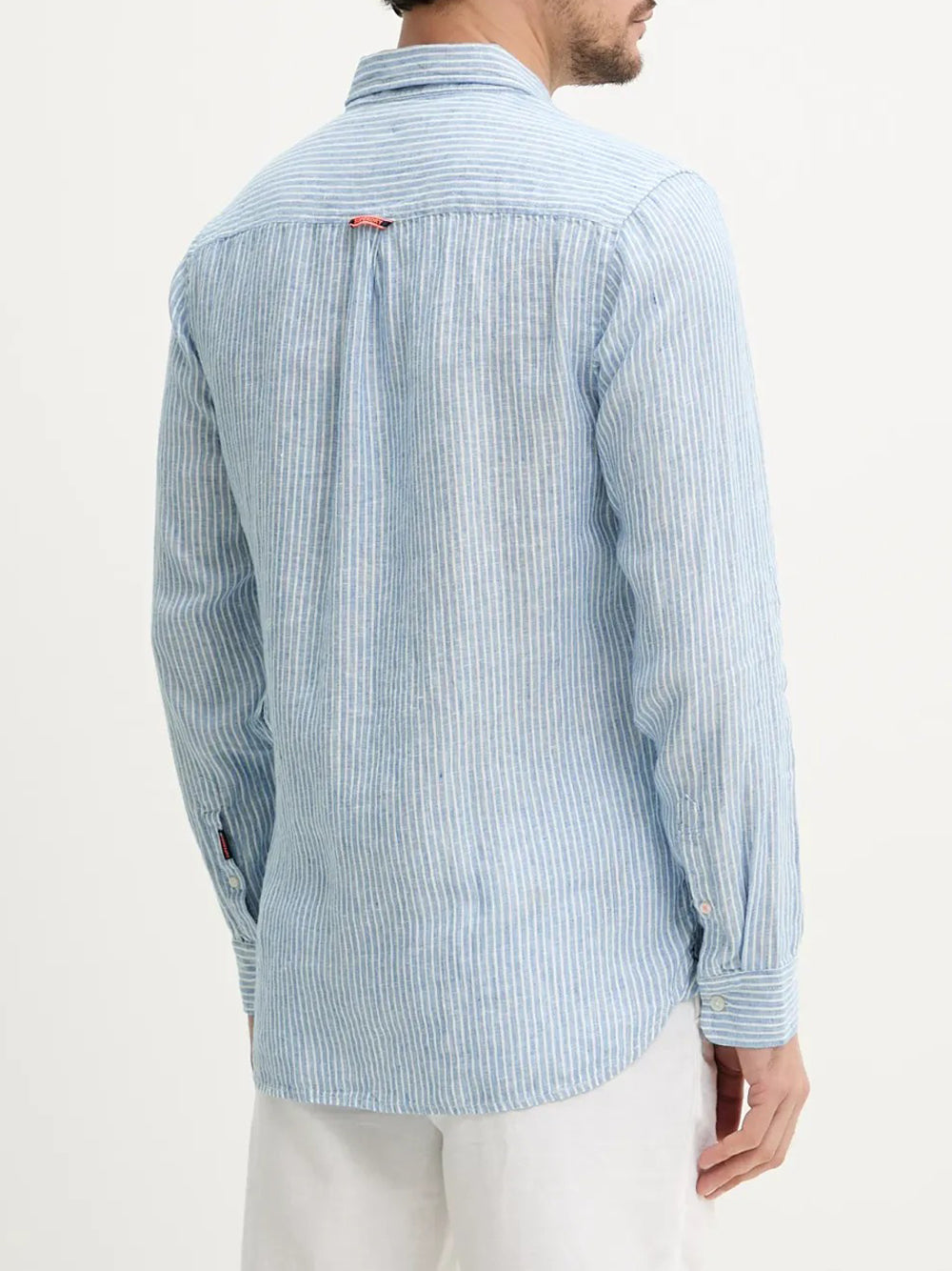 Camicia Casual Superdry da Uomo - Celeste