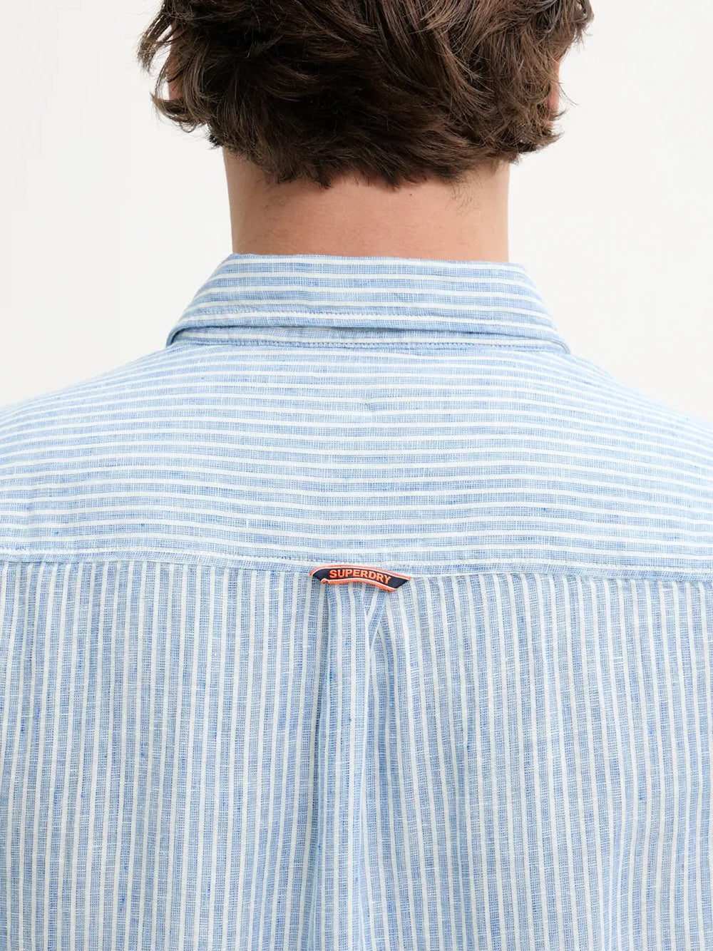 Camicia Casual Superdry da Uomo - Celeste