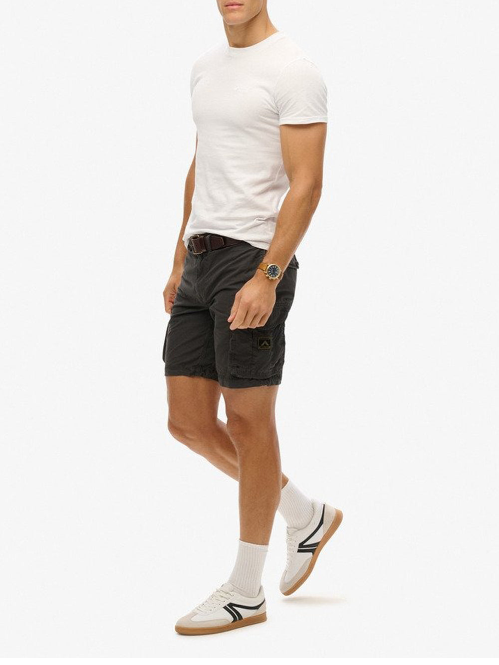 Bermuda Casual Superdry da Uomo - Nero