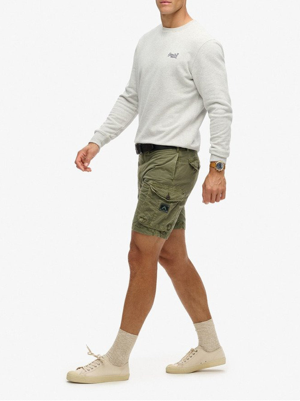 Bermuda Casual Superdry da Uomo - Verde