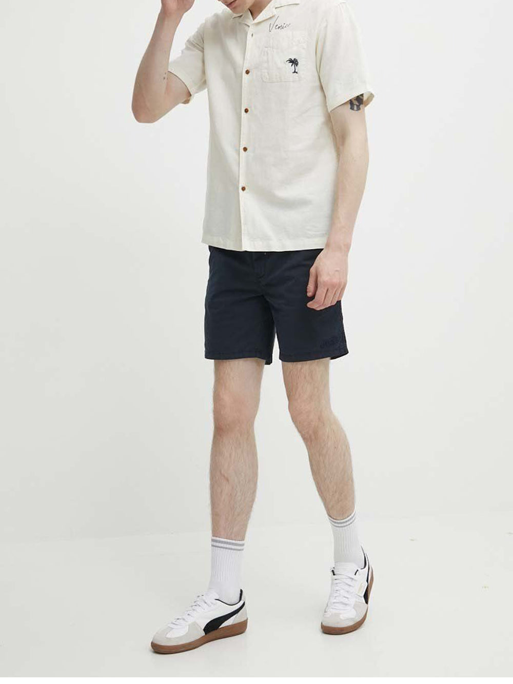 Bermuda Casual Superdry da Uomo - Blu
