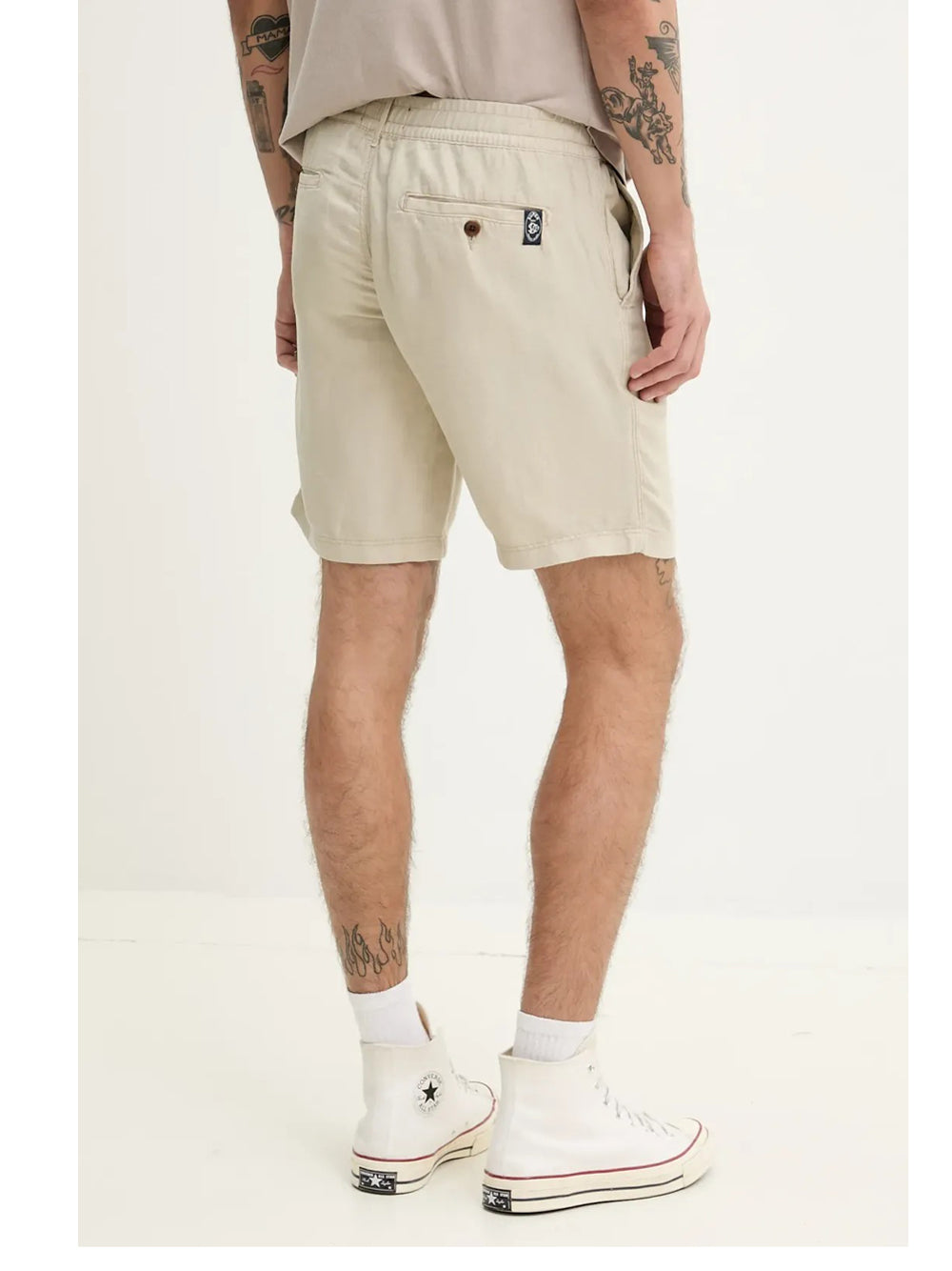 Bermuda Casual Superdry da Uomo - Beige