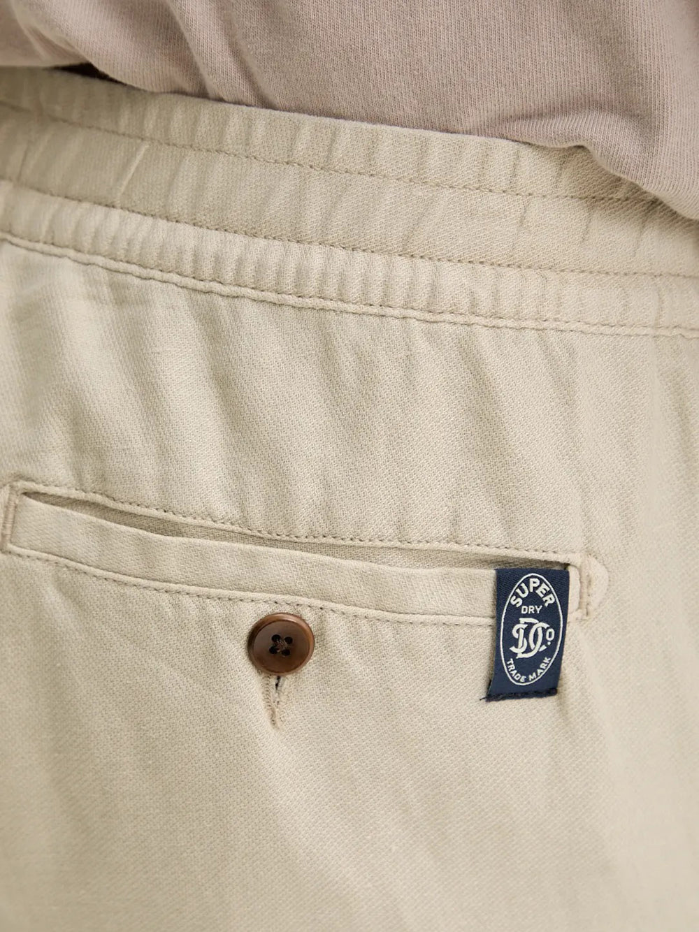 Bermuda Casual Superdry da Uomo - Beige