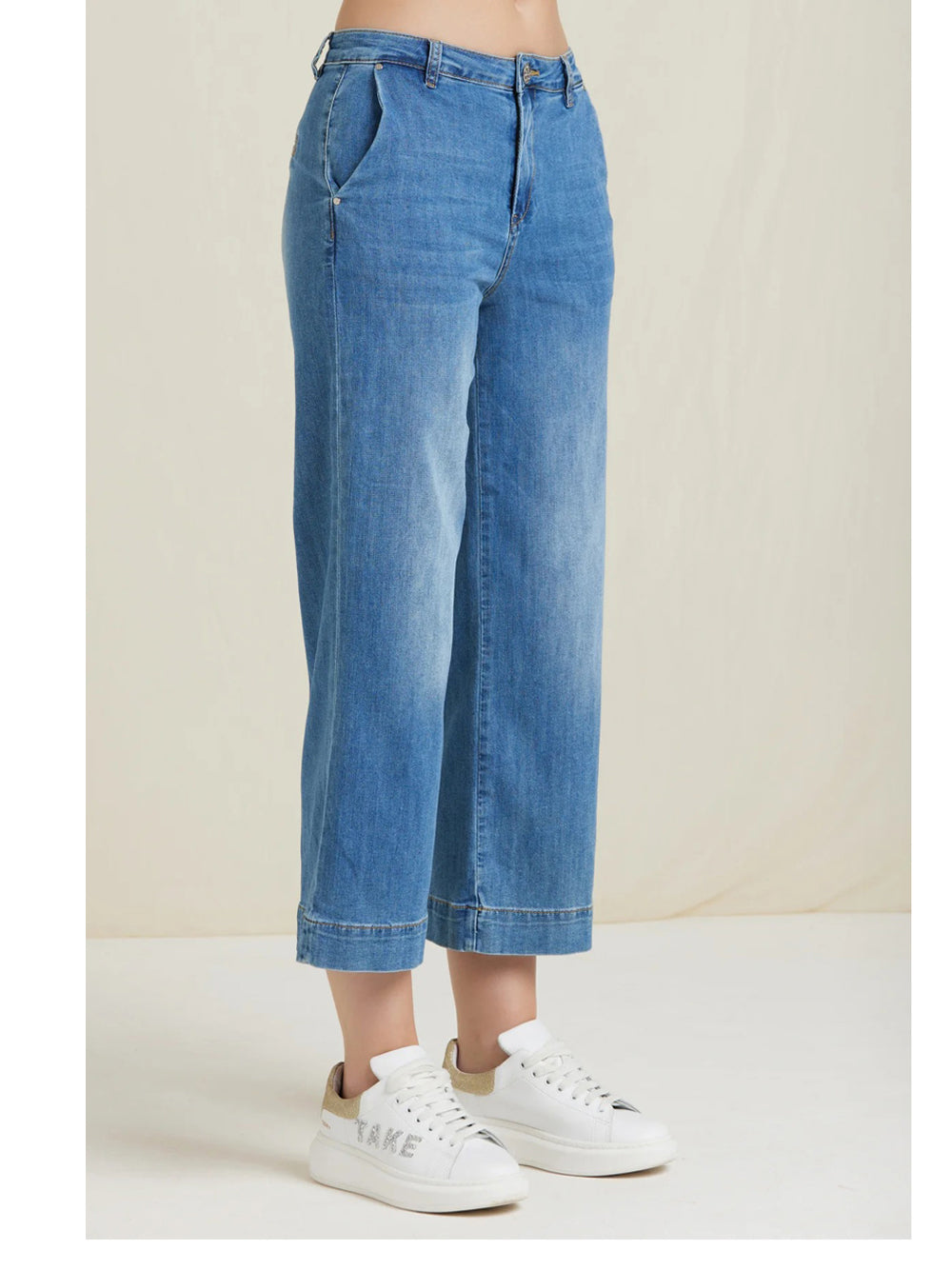 Jeans a Zampa Take Two da Donna - Denim