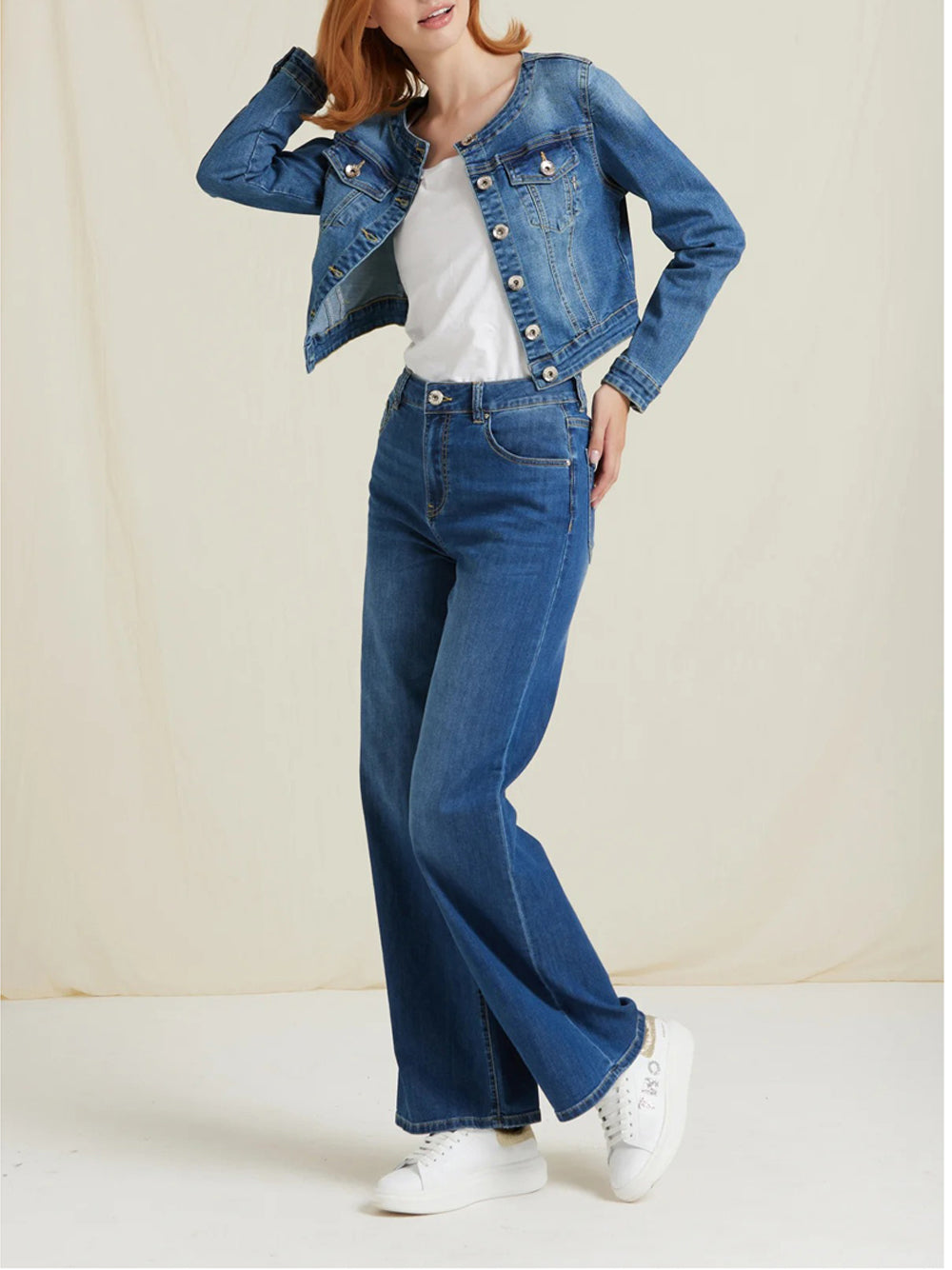 Jeans a Palazzo Take Two da Donna - Denim