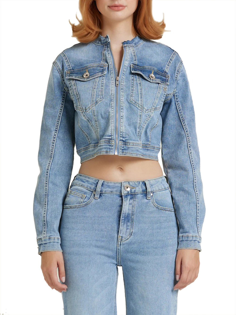Giubbino di Jeans Take Two da Donna - Denim