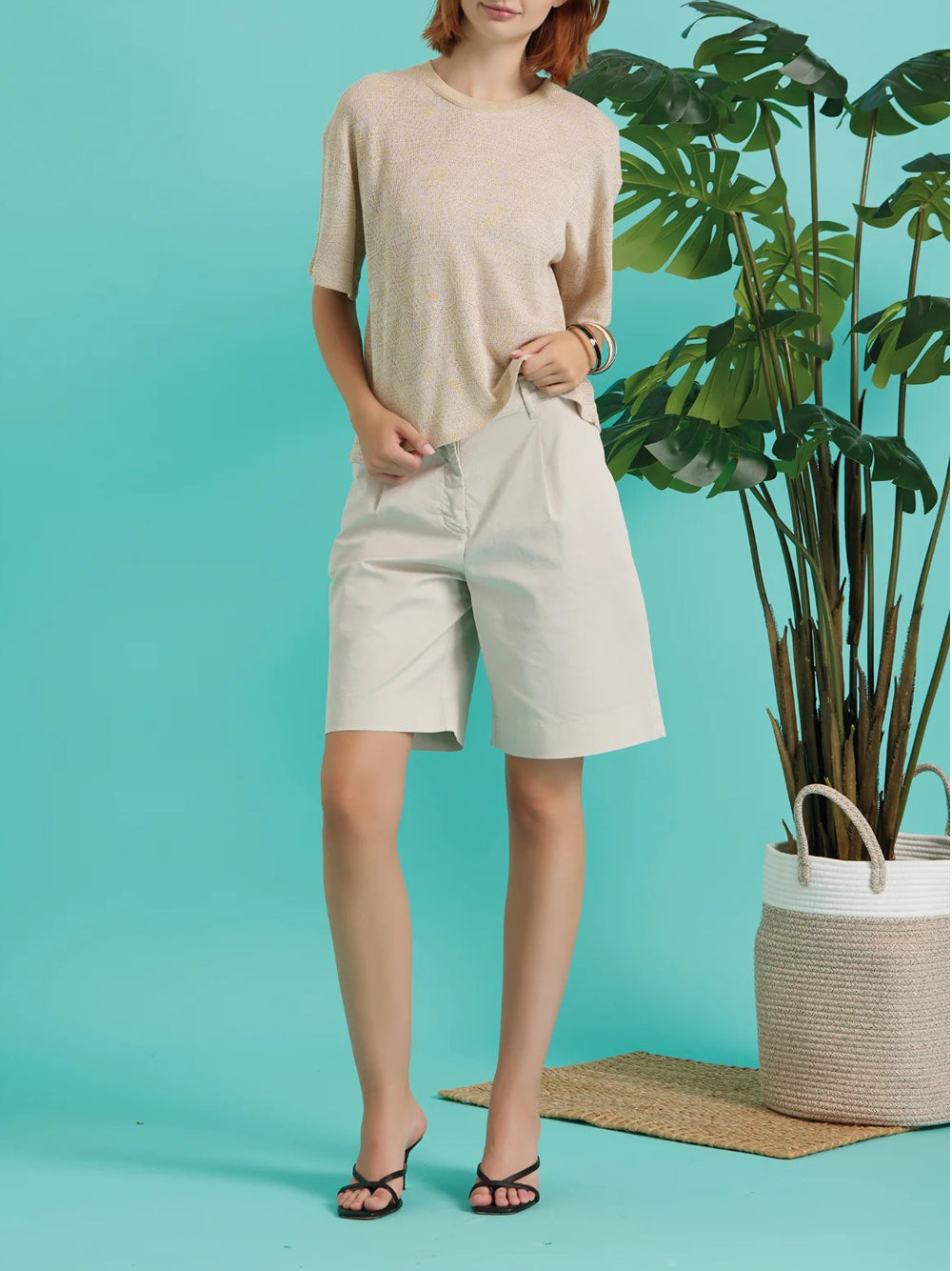 Bermuda Casual Take Two da Donna - Avorio