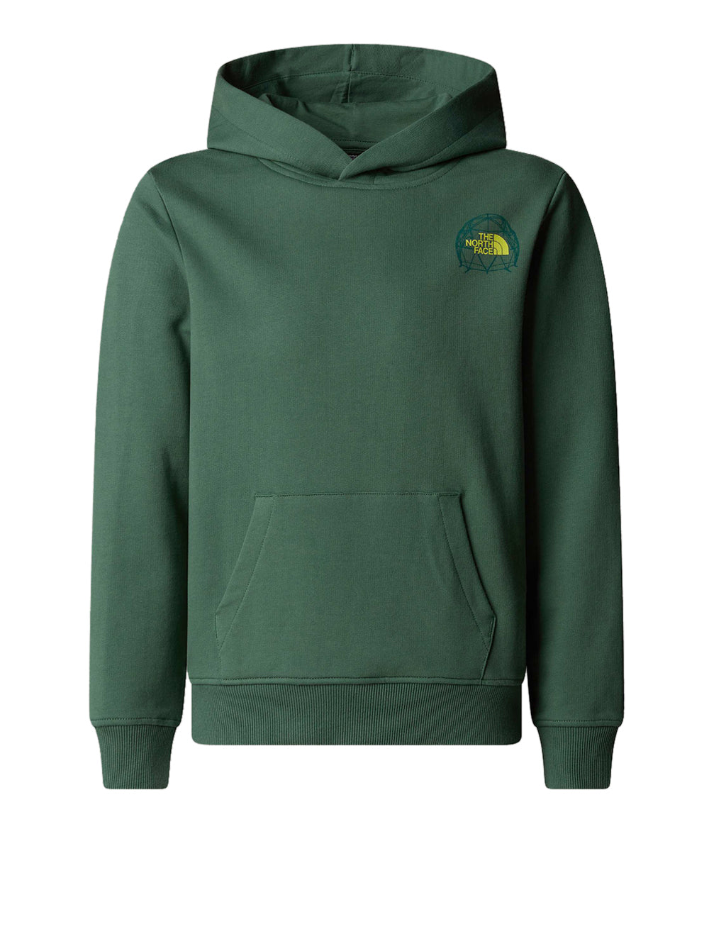 Felpa Cappuccio The North Face Graphic Relaxed Hoodie da Uomo - Verde