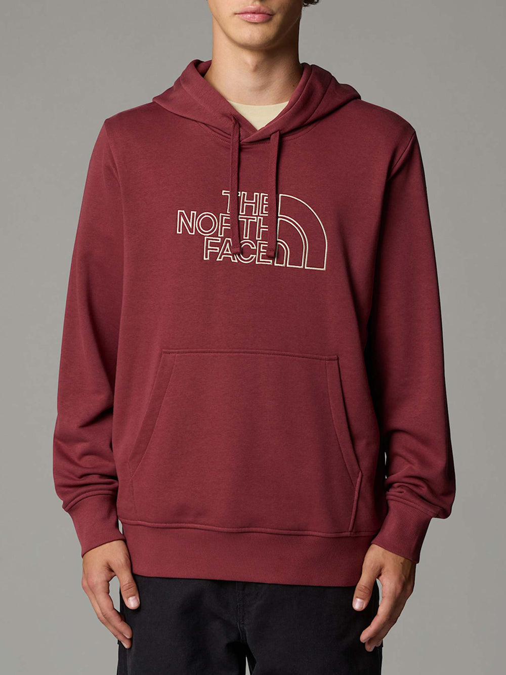 Felpa Cappuccio The North Face Drew Peak Light Hoodie da Uomo - Bordeaux