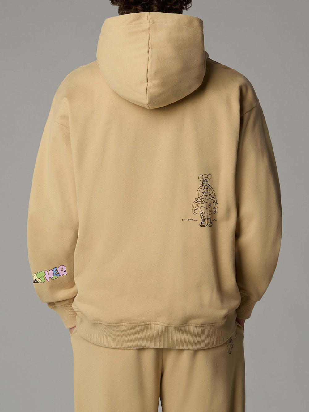 Felpa Cappuccio The North Face da Uomo - Beige