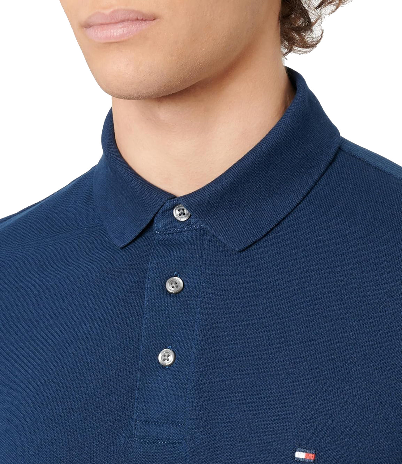 Tommy Hilfiger Polo M/C Uomo Mod. MW0MW017771 DAF Blu
