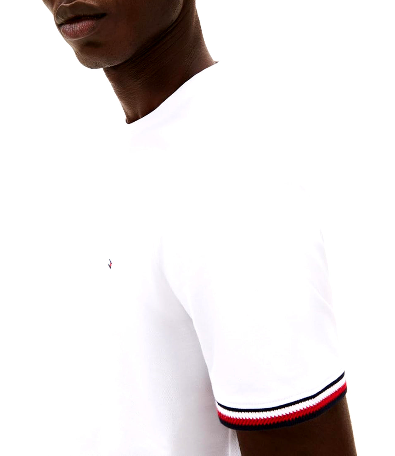 Tommy Hilfiger T-shirt Uomo Mod. MW0MW038630 YBR Bianco