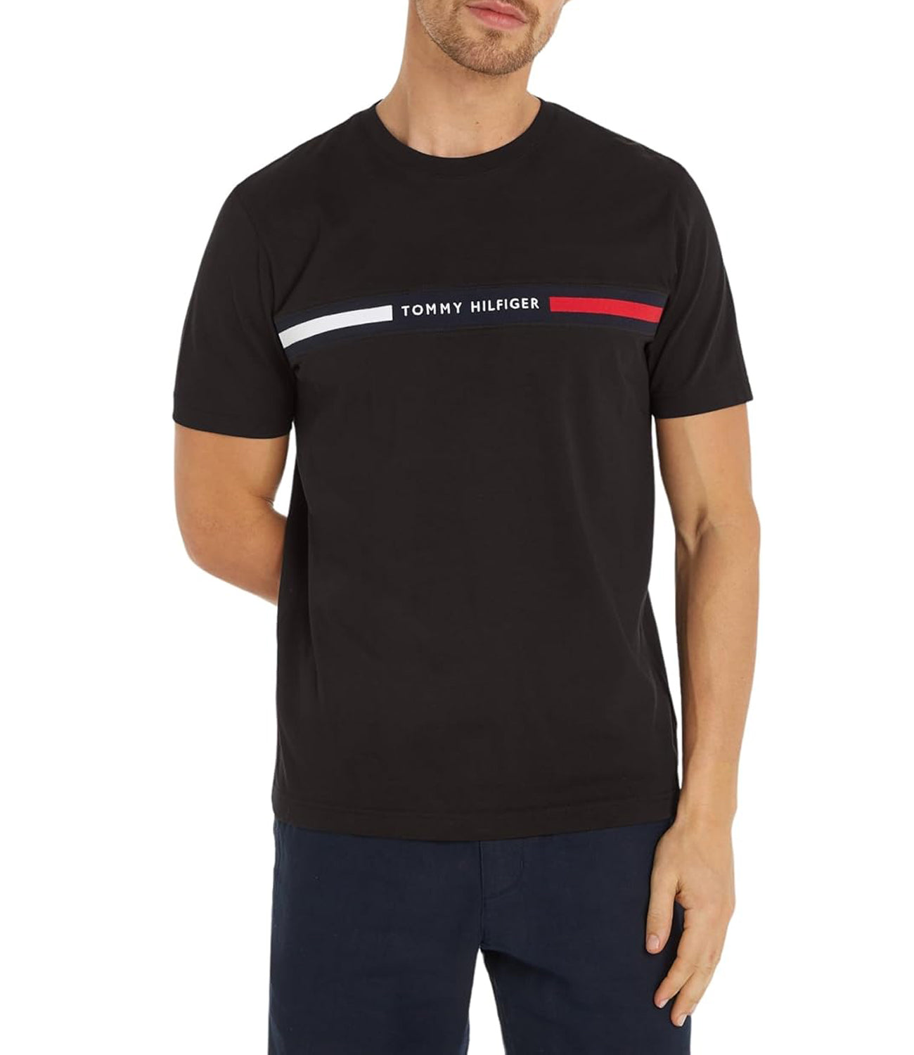 Tommy Hilfiger T-shirt Uomo Mod. MW0MW36498 BDS Nero