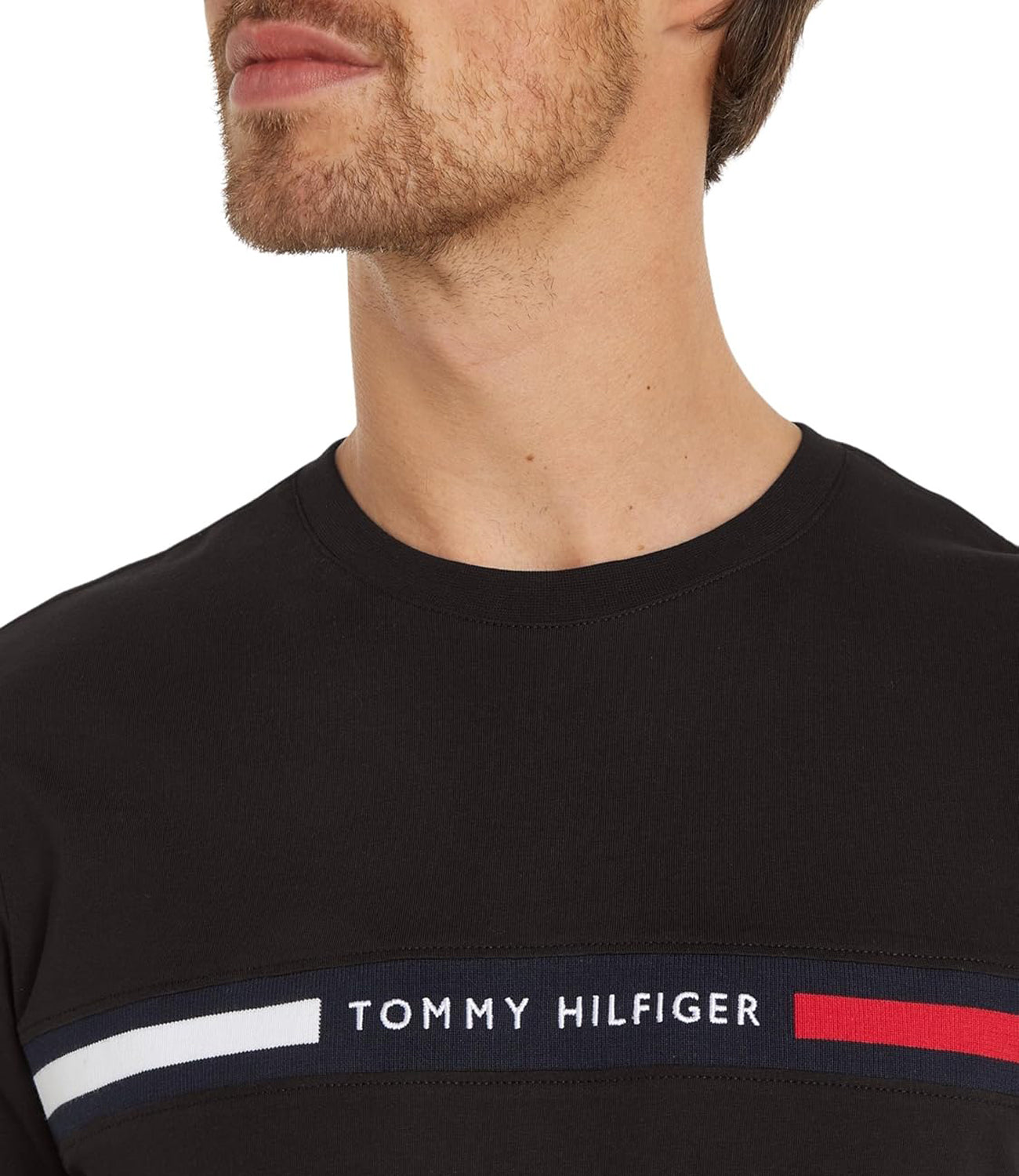 Tommy Hilfiger T-shirt Uomo Mod. MW0MW36498 BDS Nero
