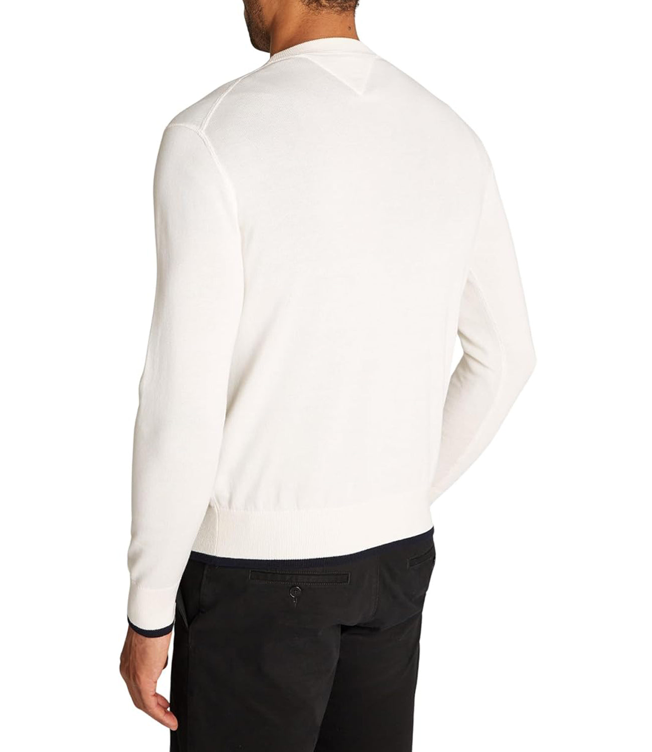 Tommy Hilfiger Felpa G Uomo Mod. MW0MW38336 ZOO WHITE Bianco