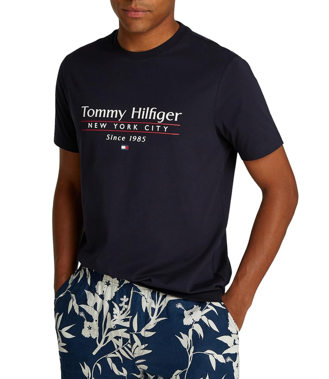 Tommy Hilfiger T-shirt Uomo Mod. MW0MW38621 DW5 Blu