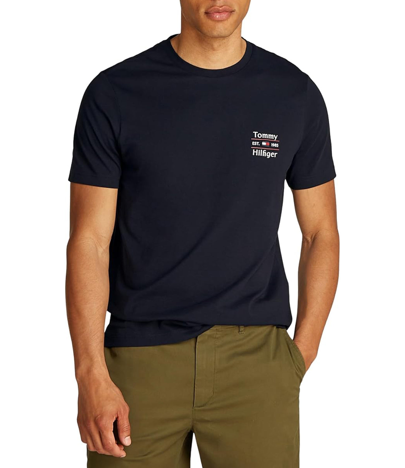 Tommy Hilfiger T-shirt Uomo Mod. MW0MW38622 DW5 Blu