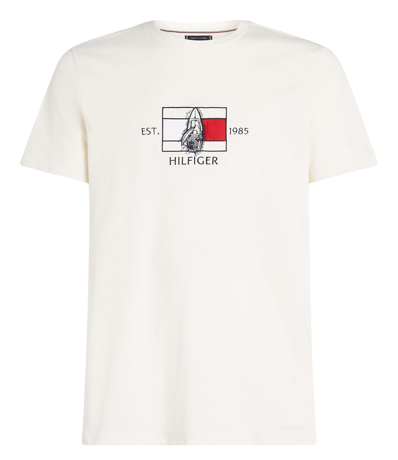 Tommy Hilfiger T-shirt Uomo Mod. MW0MW38628 ZOO Bianco