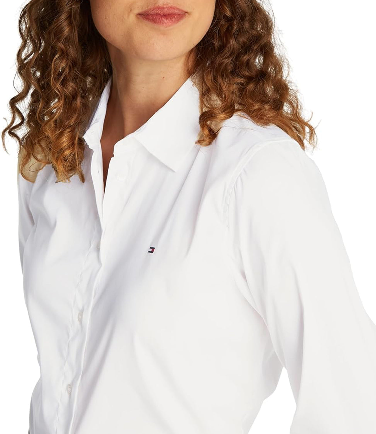 Tommy Hilfiger Camicia m/l Mod. WW0WW44084 YCF WHITE Bianco