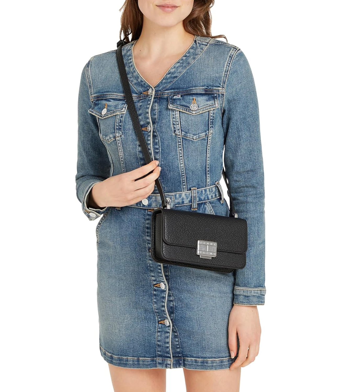 Tommy Hilfiger Tommy Hilfiger Borsa Donna Mod. AW0AW16982 BDS Nero