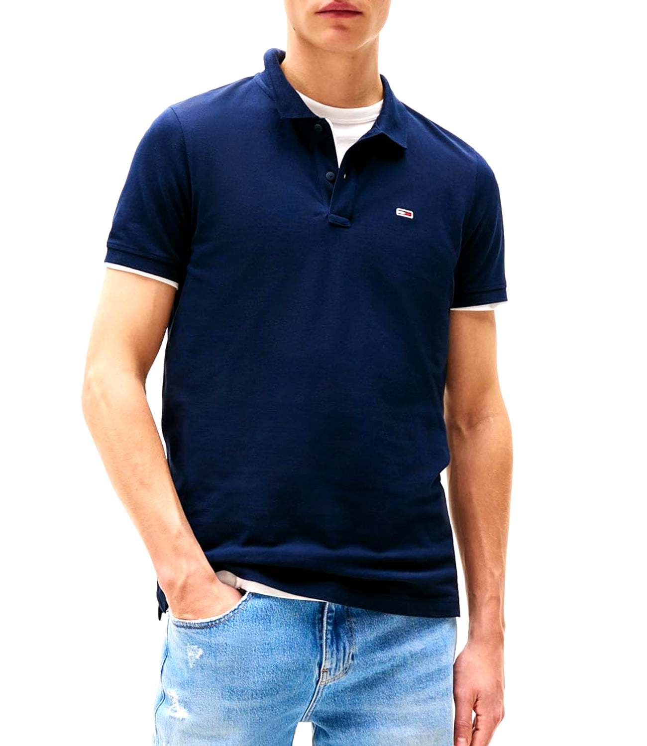 Tommy Hilfiger Tommy Hilfiger Polo M/C Uomo Mod. DM0DM20676 C1G Blu