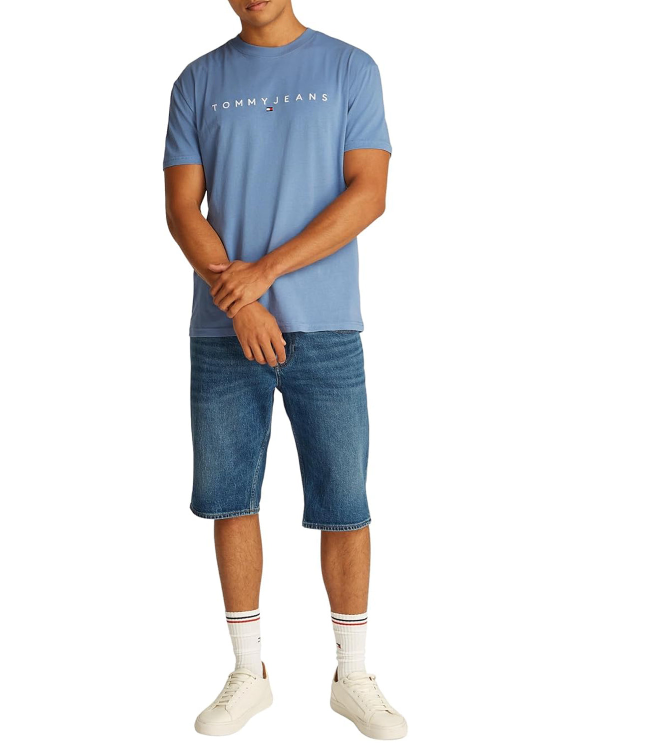 Tommy Hilfiger Tommy Hilfiger T-shirt Uomo Mod. DM0DM20744 DY6 Celeste Blu