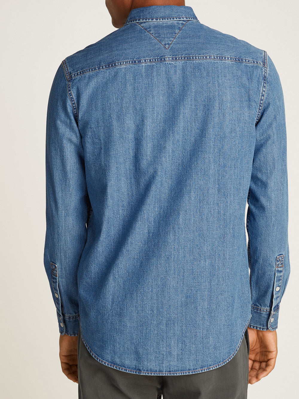 Tommy Hilfiger Tommy Hilfiger Camicia Manica Lunga Uomo Mod. DM0DM21102 1A5 DENIM Blu