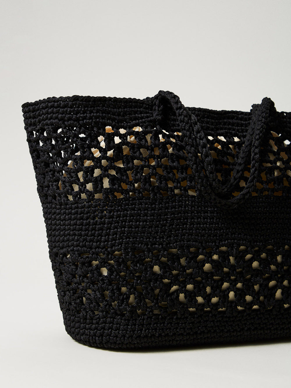 Borsa Shopper Twin Set da Donna - Nero