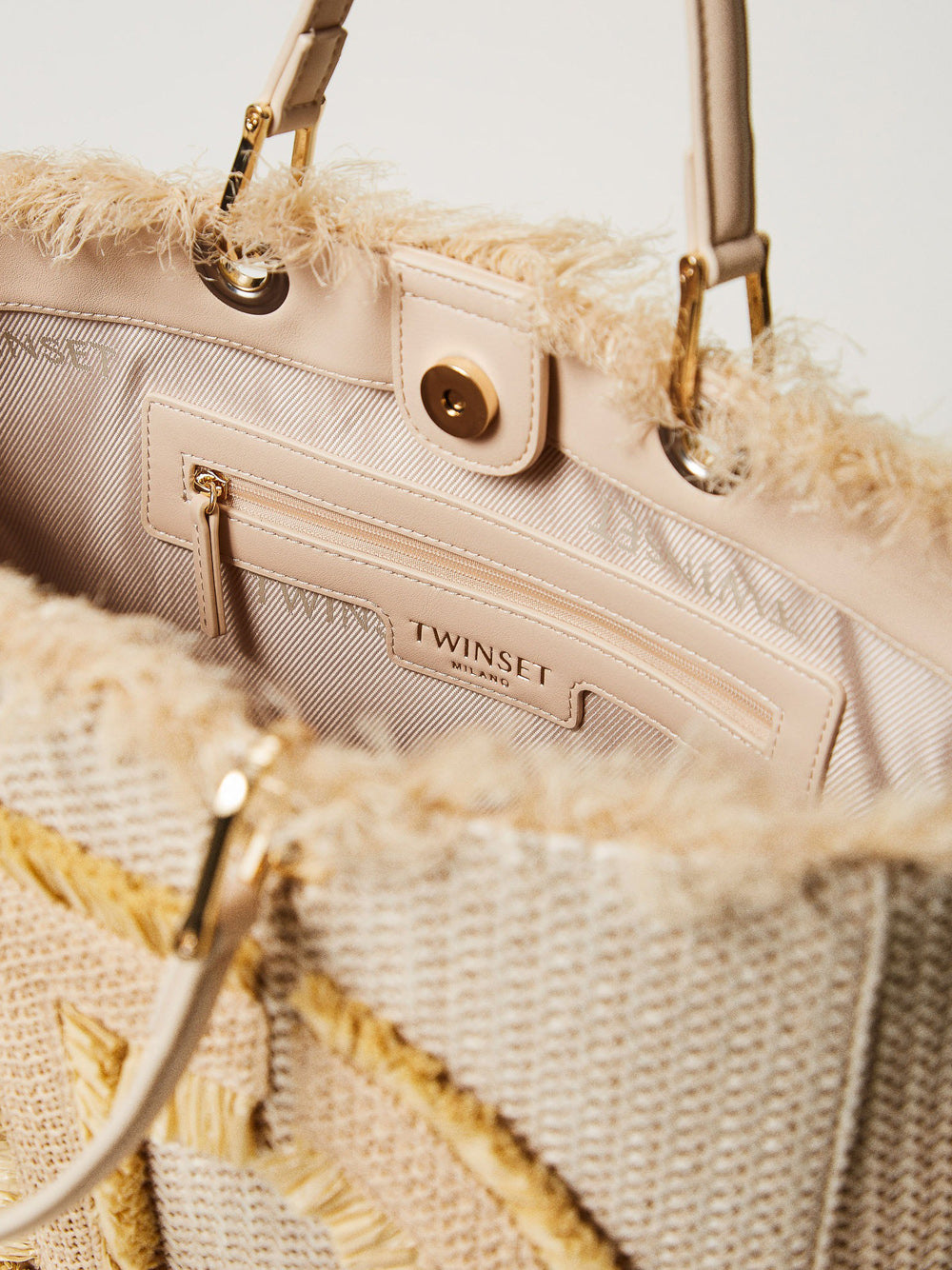 Borsa Shopper Twin Set da Donna - Beige