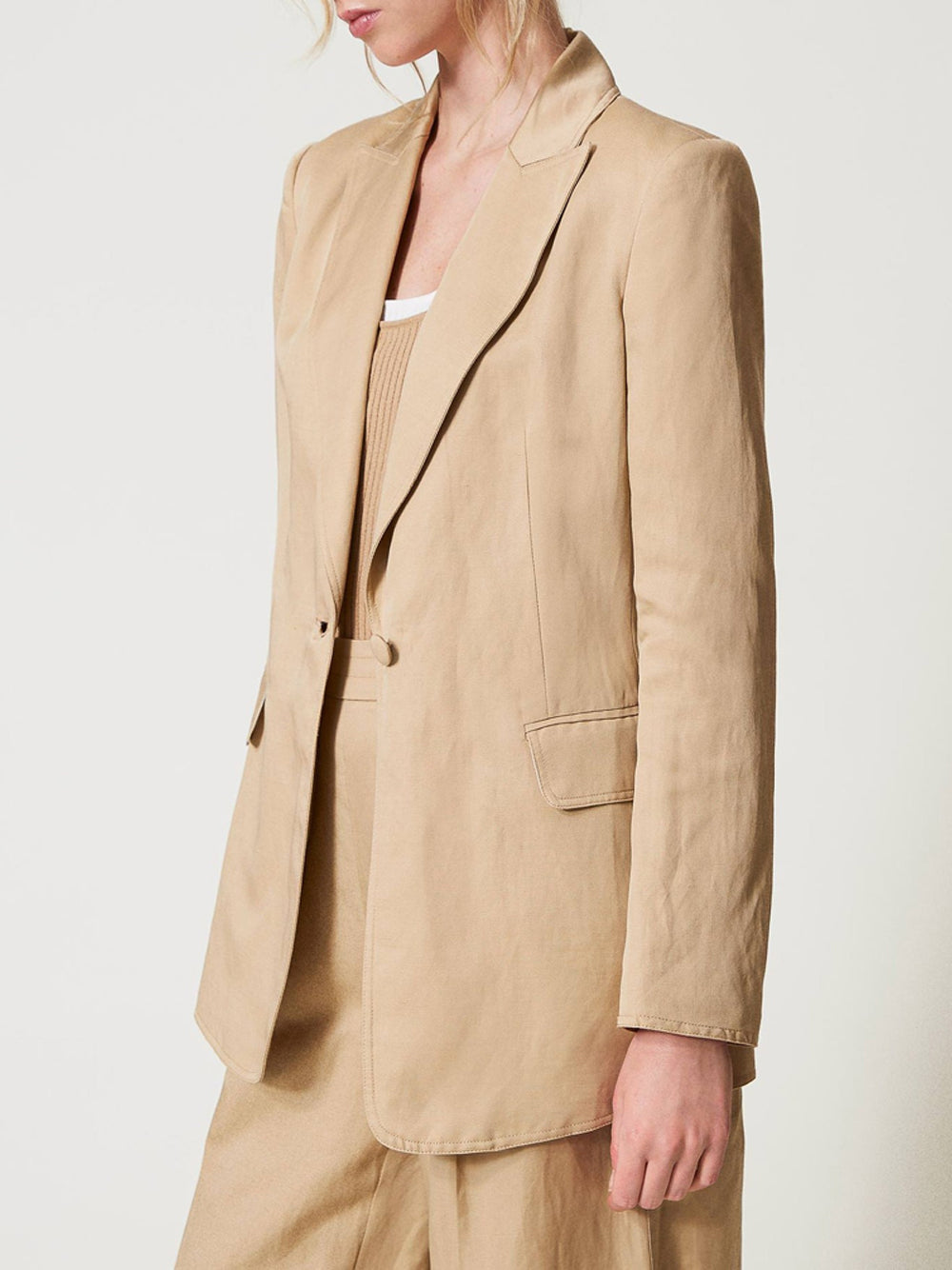Blazer Twin Set da Donna - Beige