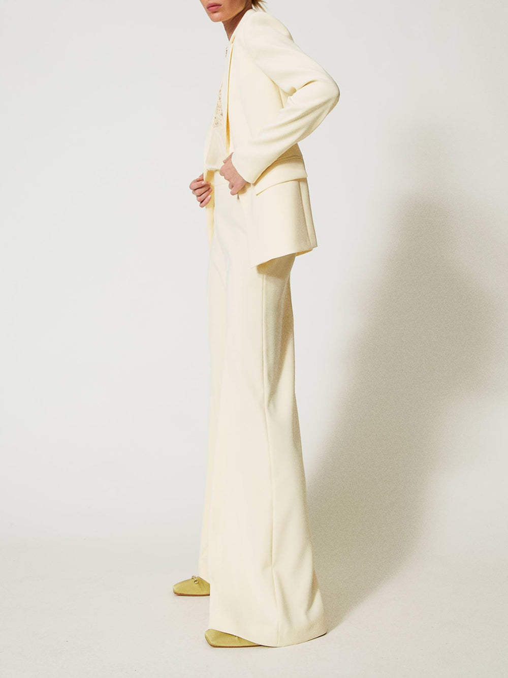 Pantalone Palazzo Twin Set da Donna - Avorio