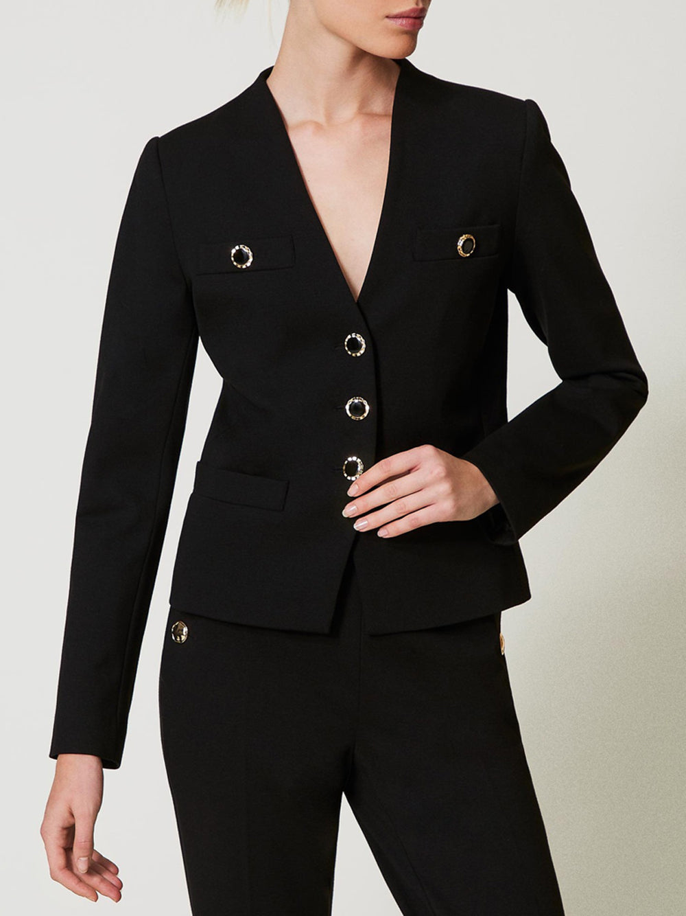 Blazer Twin Set da Donna - Nero