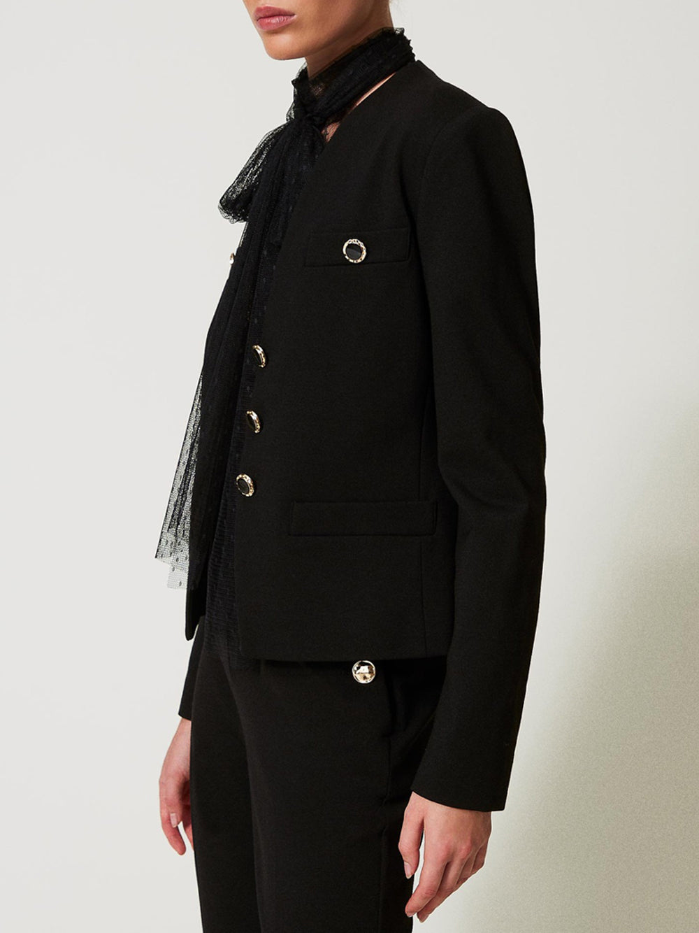 Blazer Twin Set da Donna - Nero