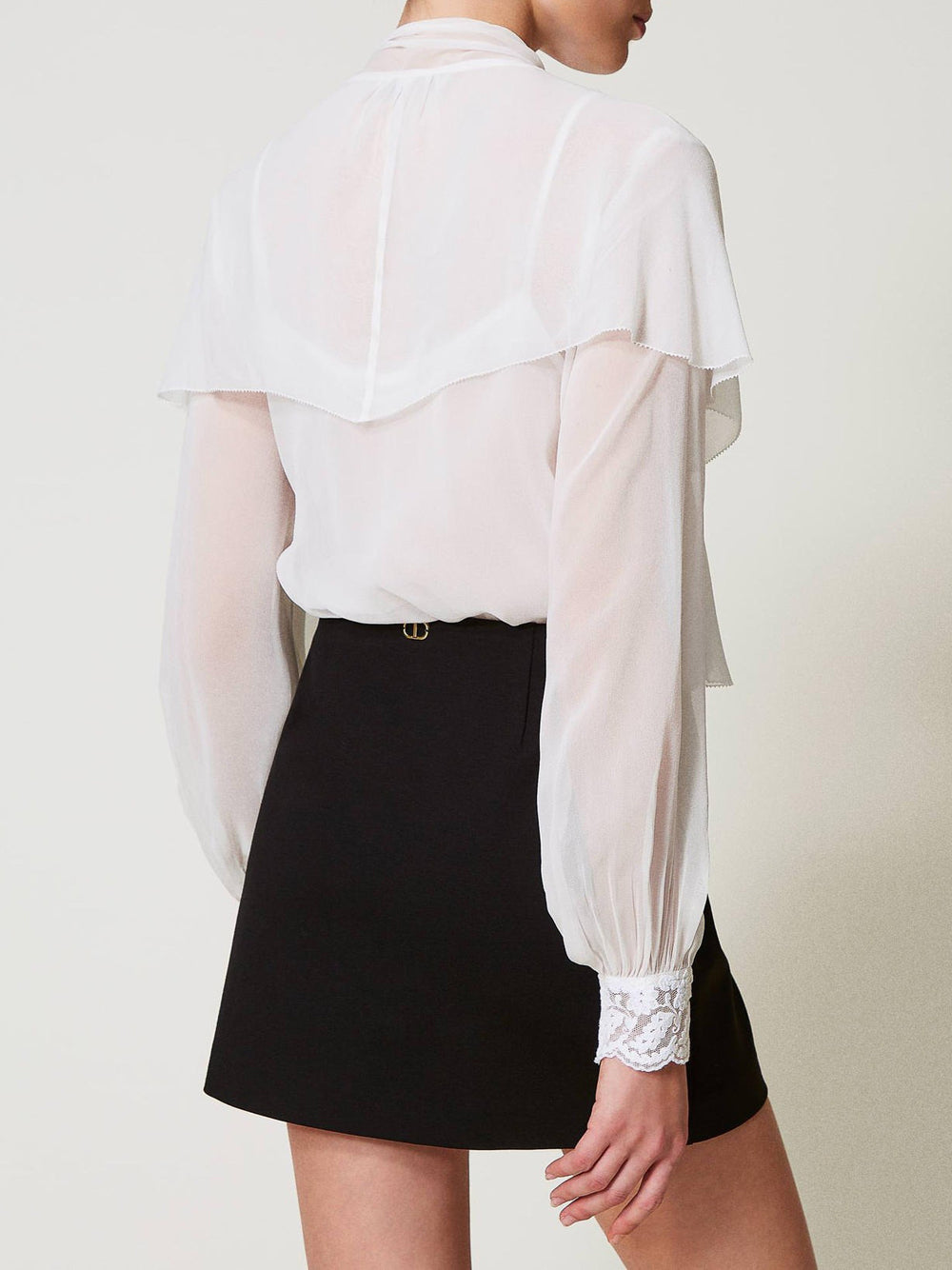 Gonna Mini Twin Set da Donna - Nero
