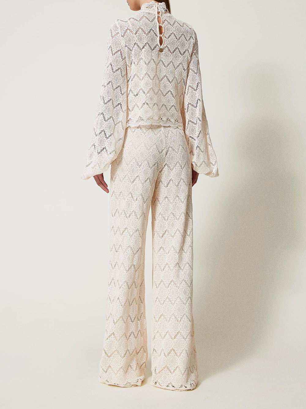 Pantalone Palazzo Twin Set da Donna - Beige