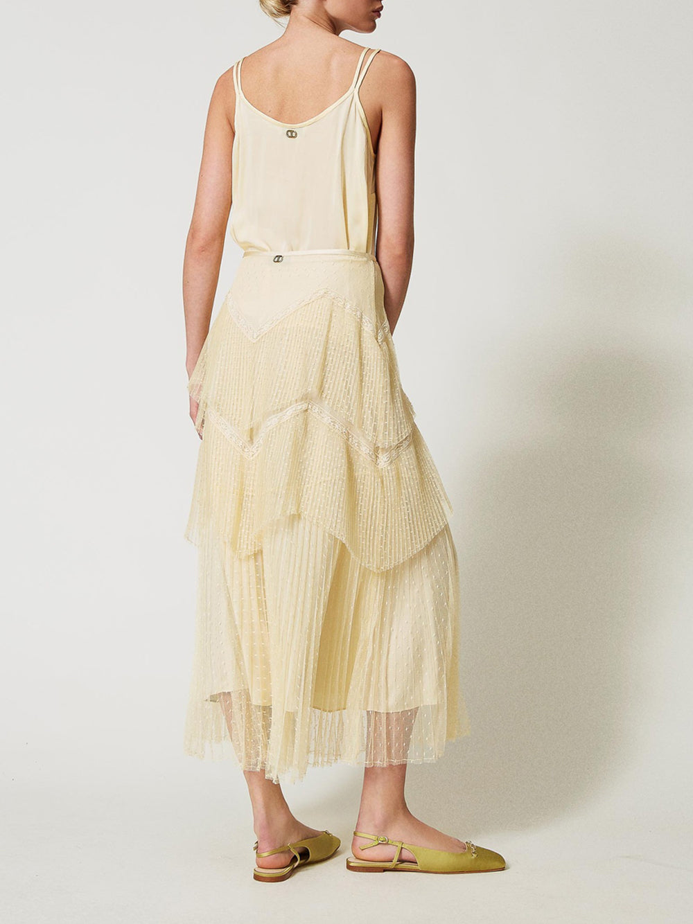 Gonna Longuette Twin Set da Donna - Avorio