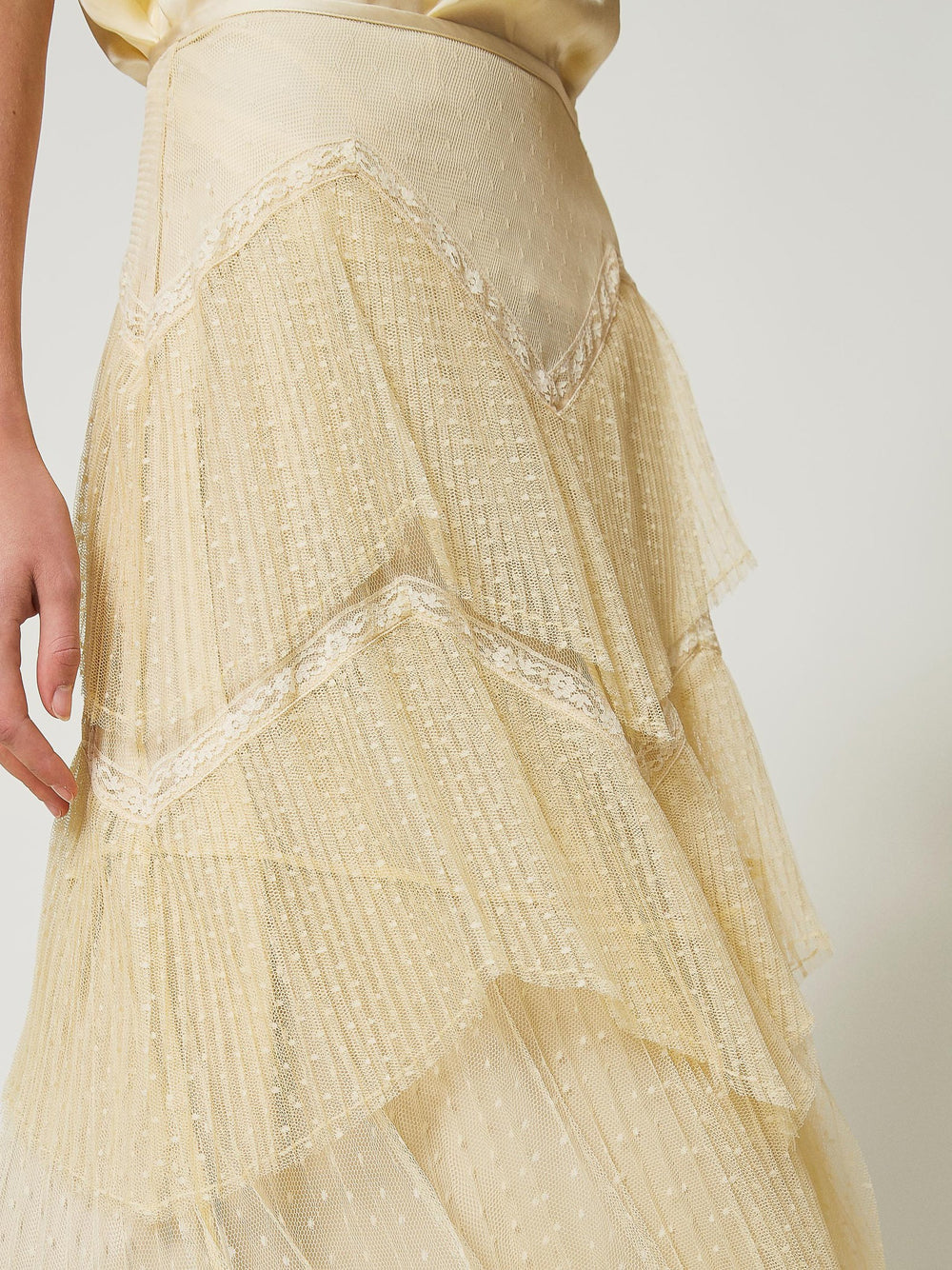 Gonna Longuette Twin Set da Donna - Avorio