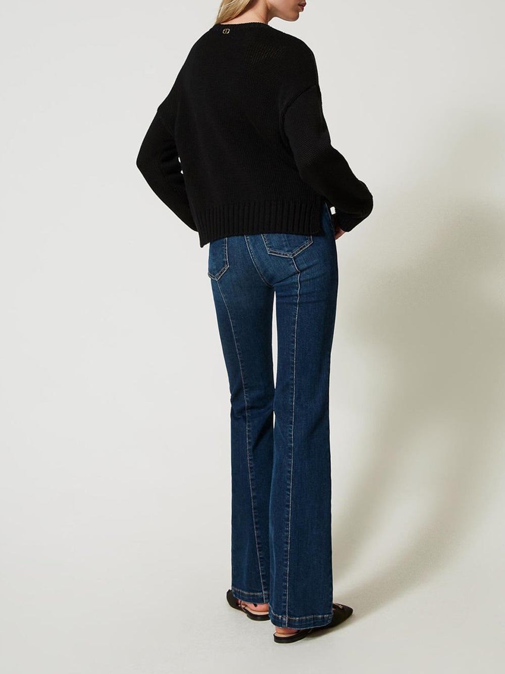 Jeans a Zampa Twin Set da Donna - Denim