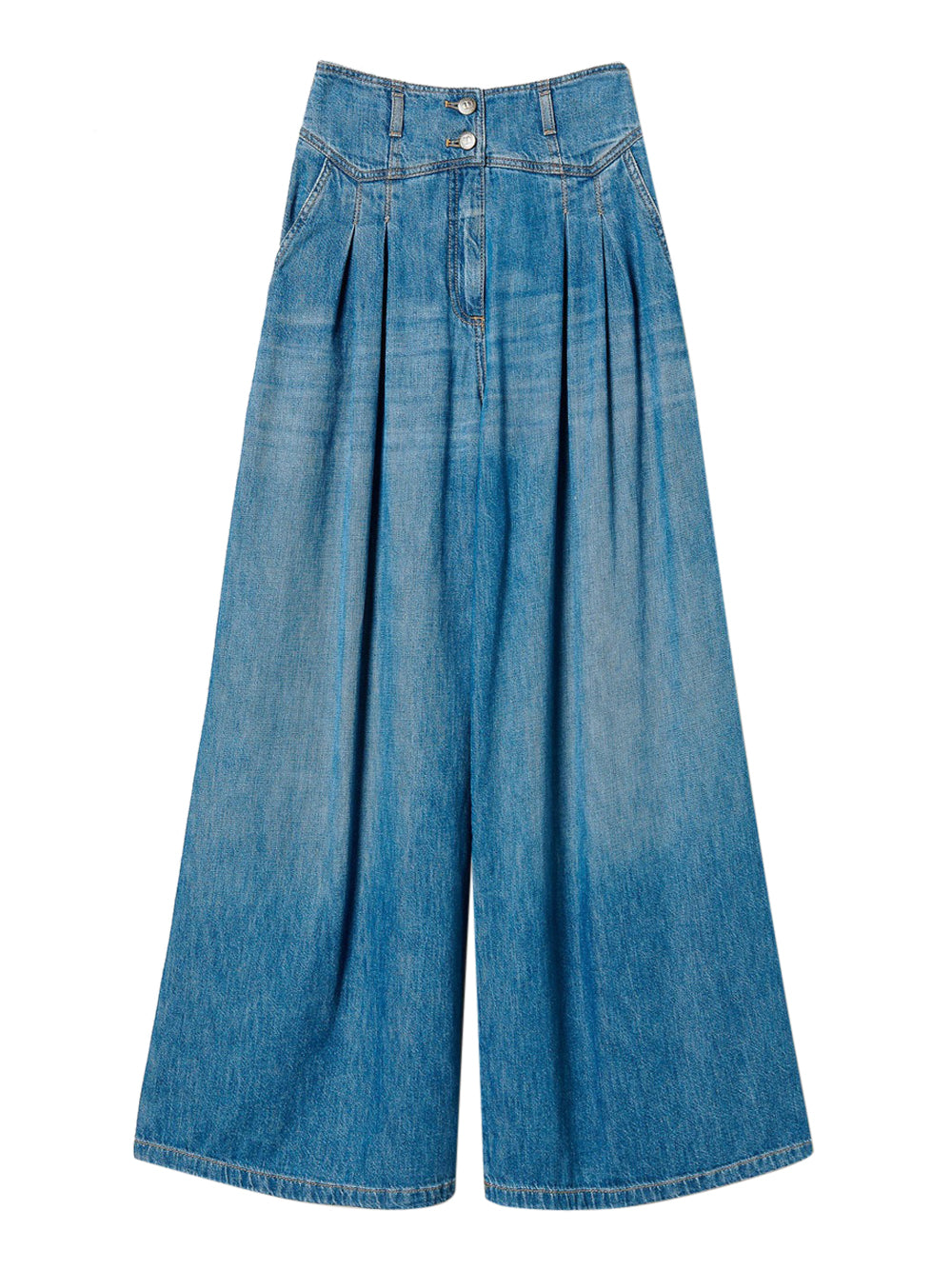 Jeans Wide Twin Set da Donna - Denim