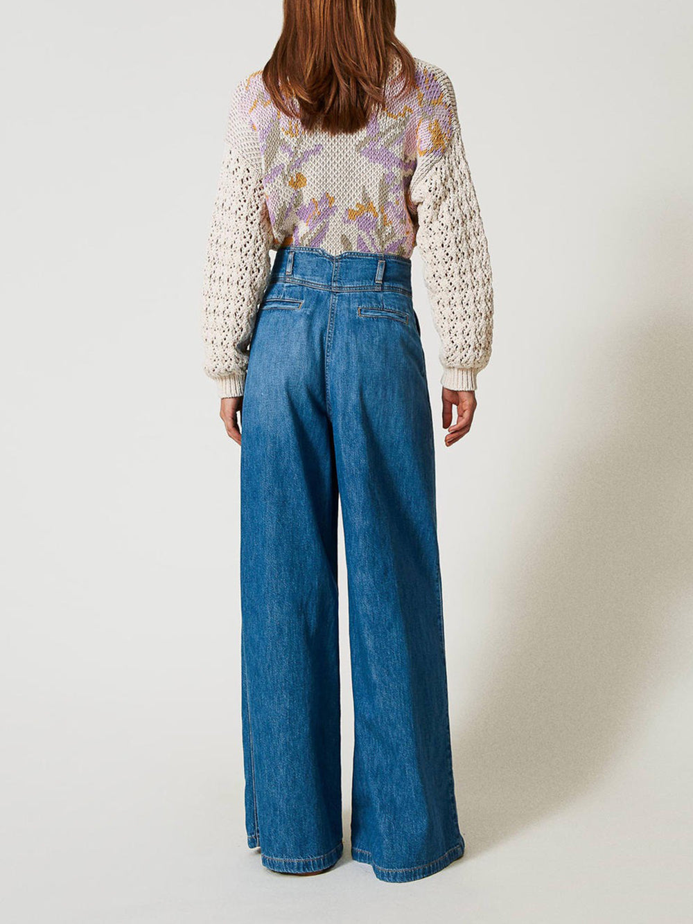 Jeans Wide Twin Set da Donna - Denim