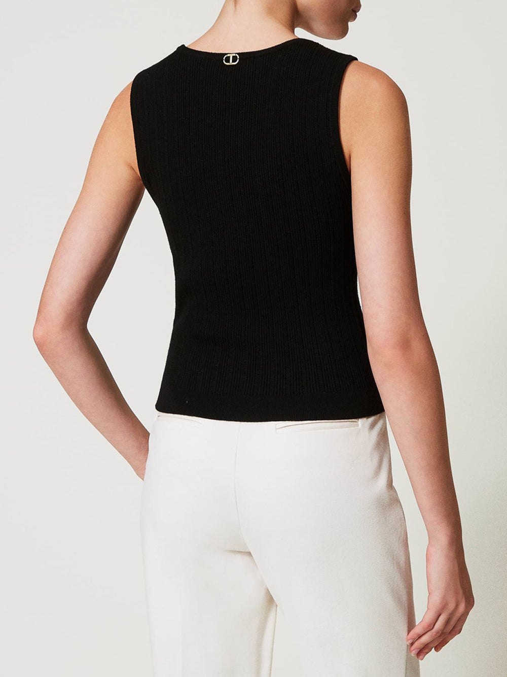 Top Twin Set da Donna - Nero