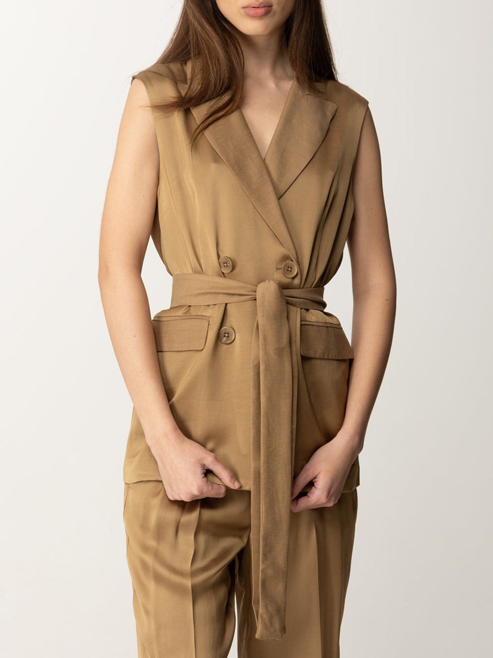 Gilet Twin Set da Donna - Marrone