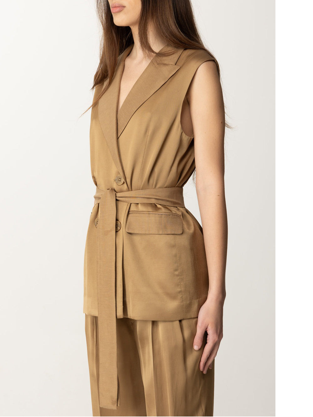 Gilet Twin Set da Donna - Marrone