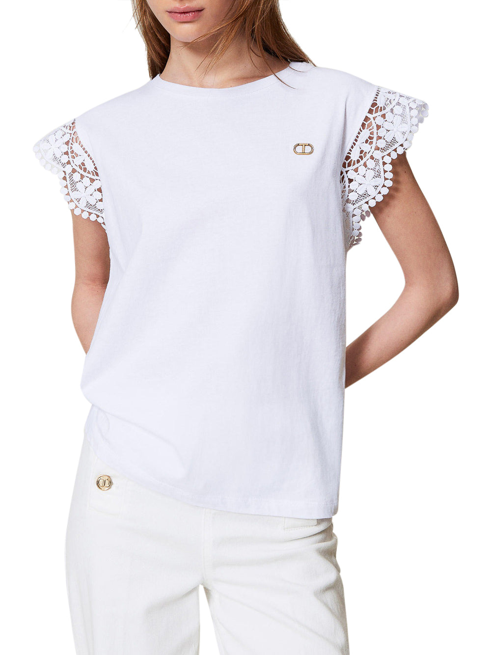 T-shirt Twin Set da Donna - Bianco