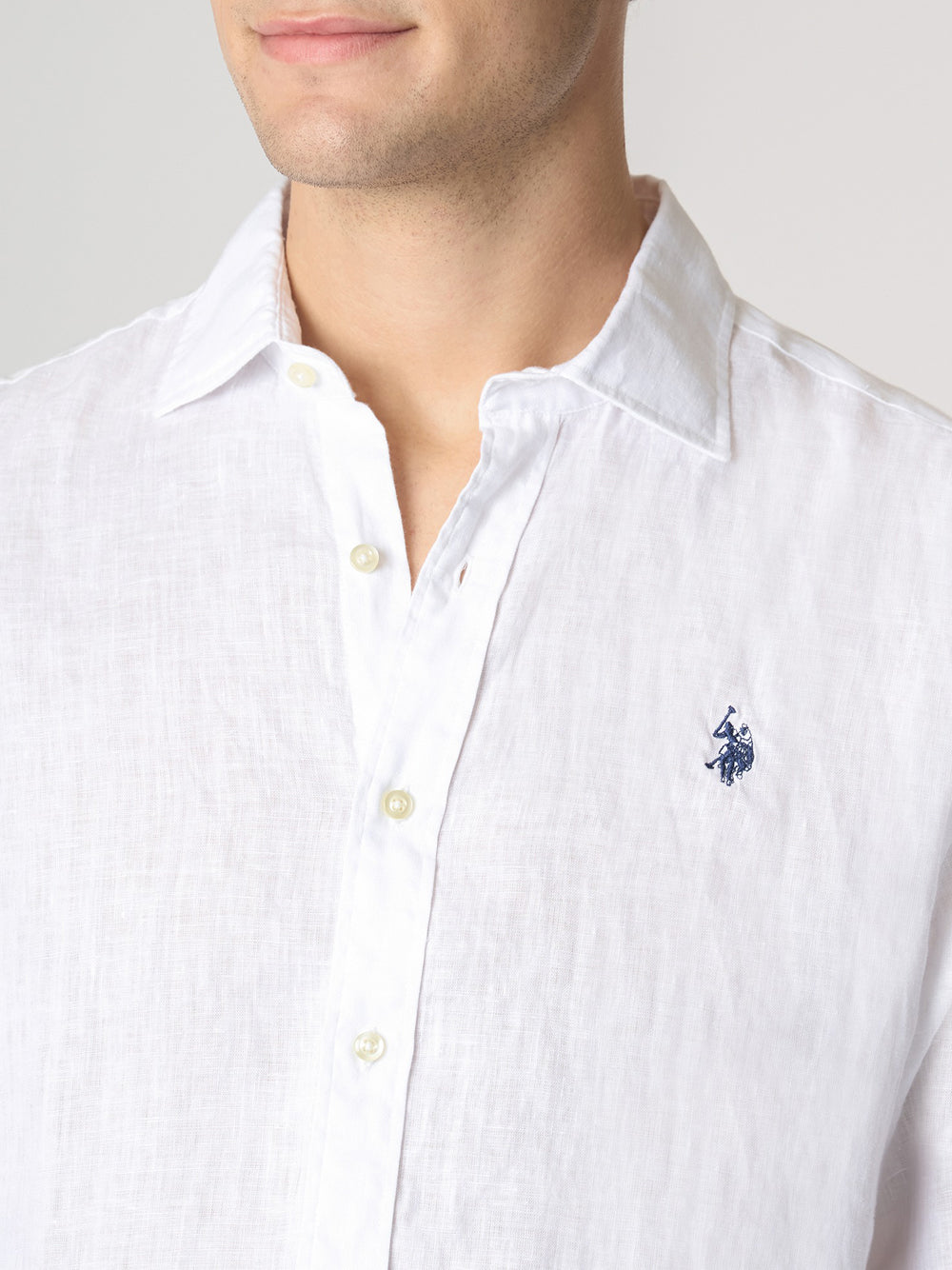 Camicia Classica U.S. Polo Assn. da Uomo - Bianco